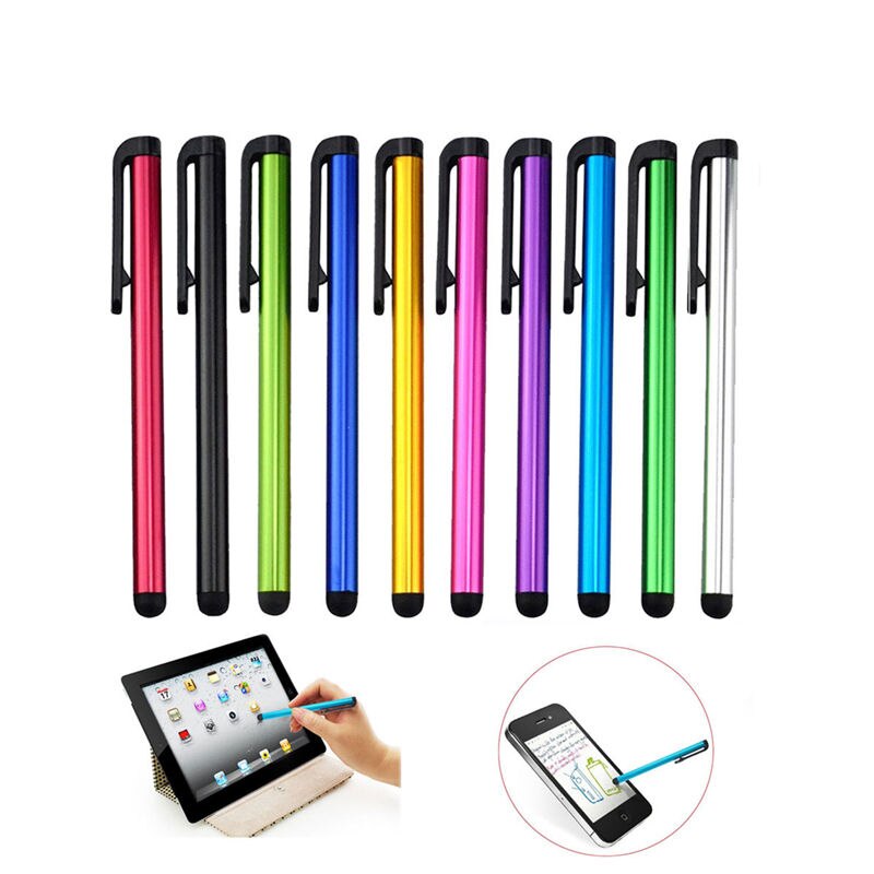 50 teile/los Kapazitive Touch Screen Stylus Pen für IPhone IPad IPod Touch Anzug für Andere Smart Telefon Tablet Metall Stylus bleistift