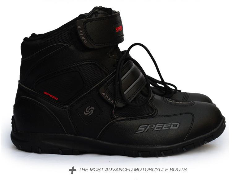 Soft Motorcycle Boots Biker Waterproof Speed Motorboats Men Motocross Boot Non-slip Motorbike Riding Shoes protection botas moto