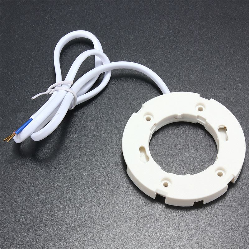 Gx53 lampe base overflade fitting holder stikfatning hvid til led lys pære cfls  ac220-240v 50/60hz