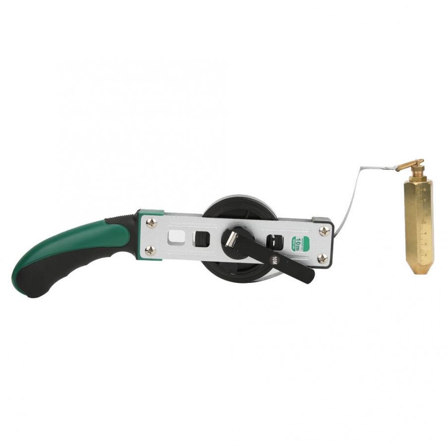 Oil Gauging Tape Oil Sounding Tape Steel 0-20000mm for Fuel Oil Petroleum Brass Plumb Oil Tank Depth Measuring Tape