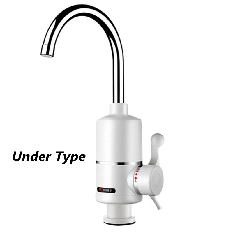 DMWD 3000W Instant Tankless Electric Water Heater Kitchen Faucet Instant Heating Tap Instantaneous Heater Lateral/Under Type: Under Type