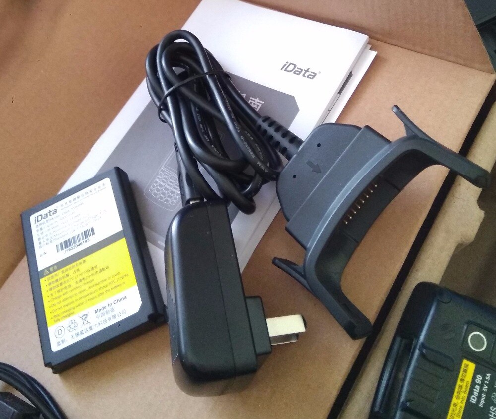 iData90 95V 95W PDA Accessory Parts Mobile Terminal Bottom Base Charger /Cable/ 4000mAh Battery /Silicon Case Cover/ Pen