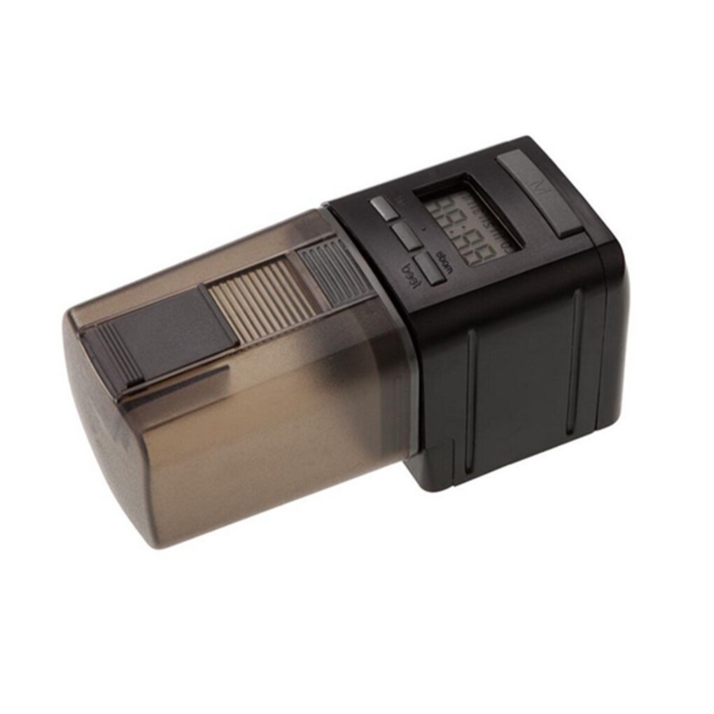 Mini automatisk fisk feeder akvariefisk mad automatisk timer fodring dispenser justerbar output auto feeder