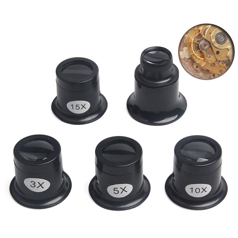 77jb juvelerer øye lupe loop lupe monokulært forstørrelsesglass for urmakere