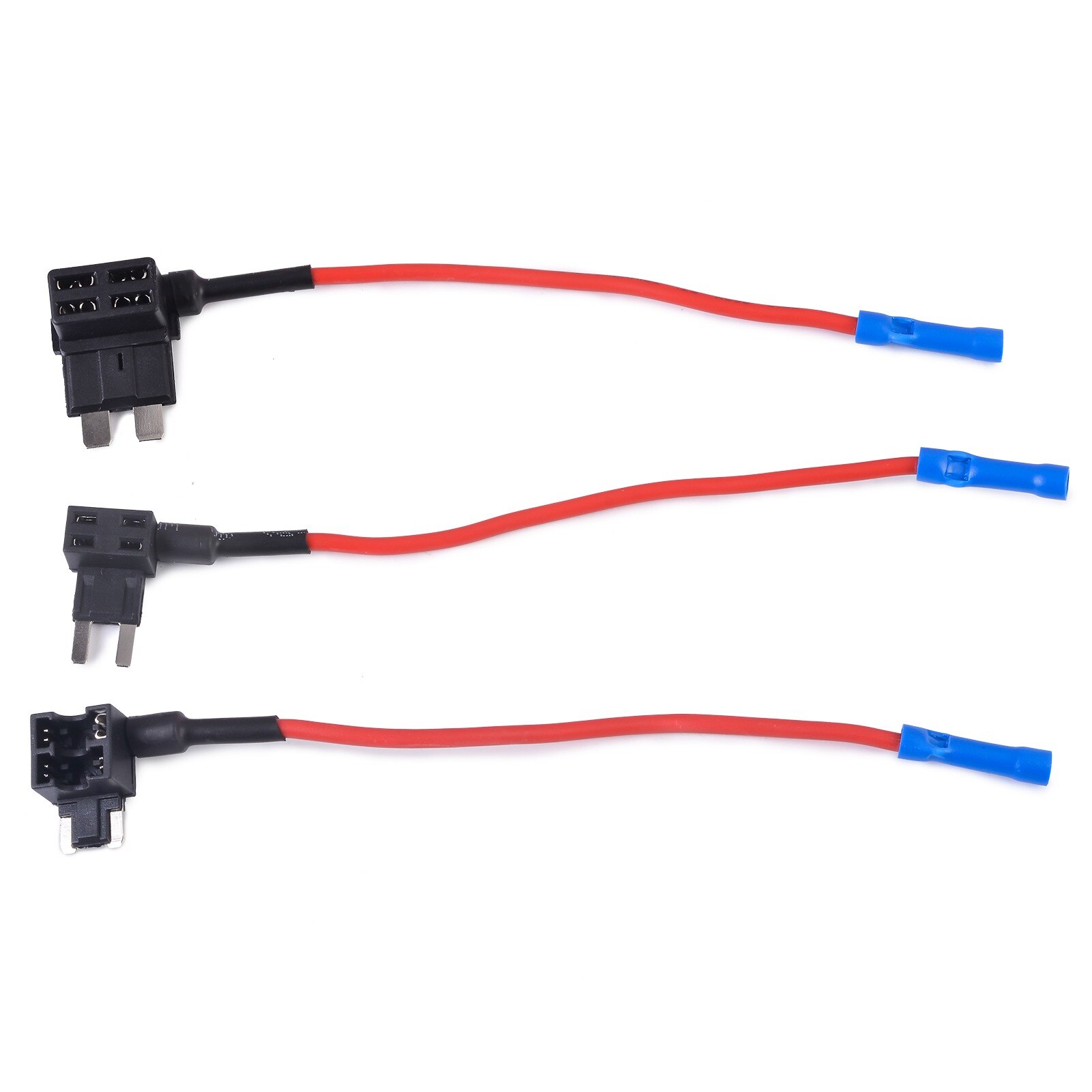 12V MINI SMALL MEDIUM Size Car Fuse Holder Add-a-circuit TAP Adapter with 10A Micro Mini Standard ATM Blade Fuse