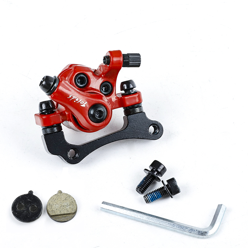 Scooter eléctrico KUGOOM4 de 8/10 pulgadas, varias piezas de repuesto de mantenimiento, herramientas, discos de freno, manillares de freno, pinzas de freno de disco: Rojo