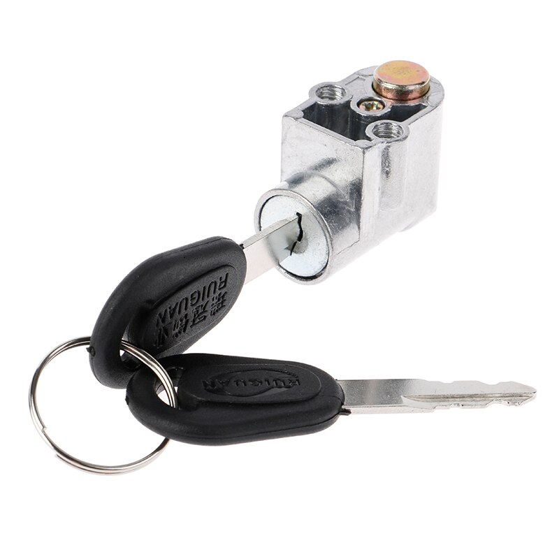 Contactslot Batterij Safety Pack Box Lock + 2 Sleutel Voor Motorfiets Elektrische Fiets Scooter E-Bike