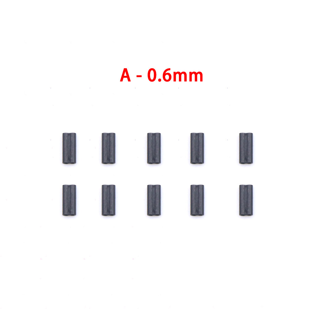 Fundas Krimps para pesca de carpa, accesorios para aparejos de carpa Chod, sedal de pesca de fluorocarbono, aparejos terminales de tubo de prensado, 25 uds.: Dorado