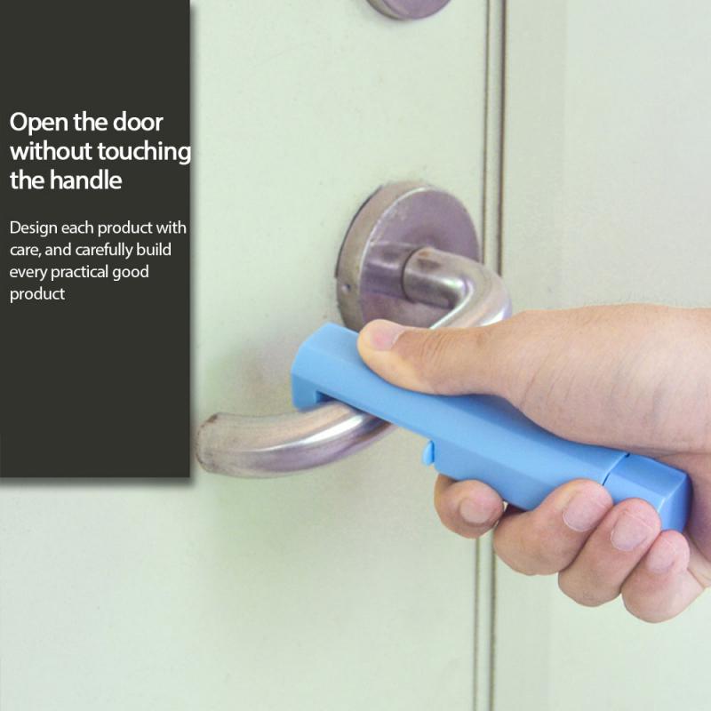 Touch Screen Buttons Door Opener Hygiene Hand Contactless Press Elevator Tool Portable Door Opener Key Tool Door Starter