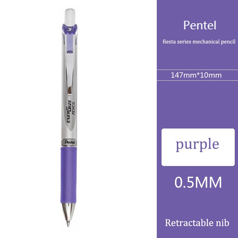 Japanese Pentel mechanical pencil PL75 rubber pen holder, used for writing hand-painted comics and sketches in the office. Mecha: purple
