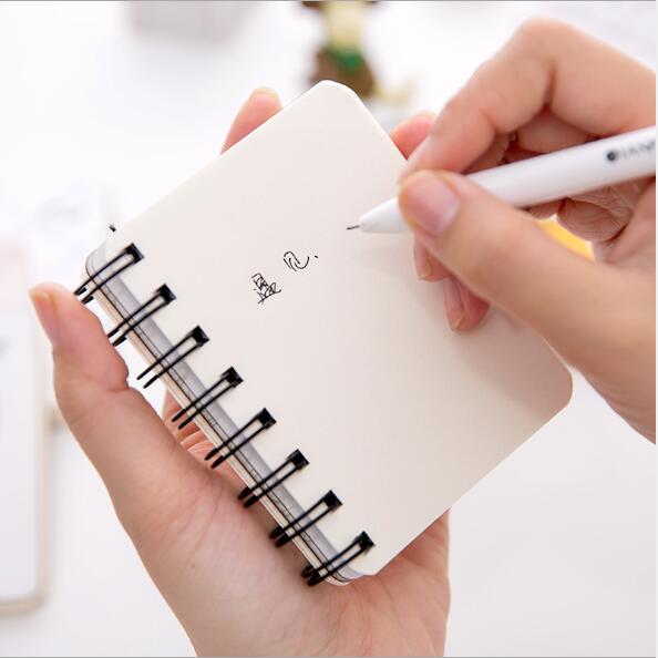 1 Piece Kawaii Animal Pocket Coil Blank Spiral Journal Notebook Dairy Memo Small Sketch Book To Do It Study Planner