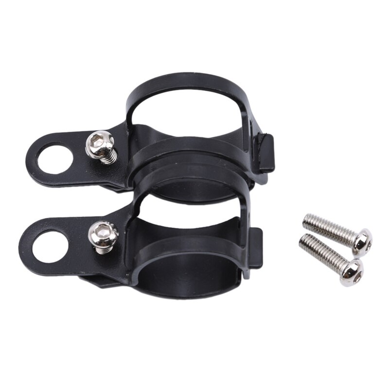 Support de clignotant de moto Code d'installation support de lampe 2 pièces/ensemble de pièces de moto de support de lampe d'installation: black