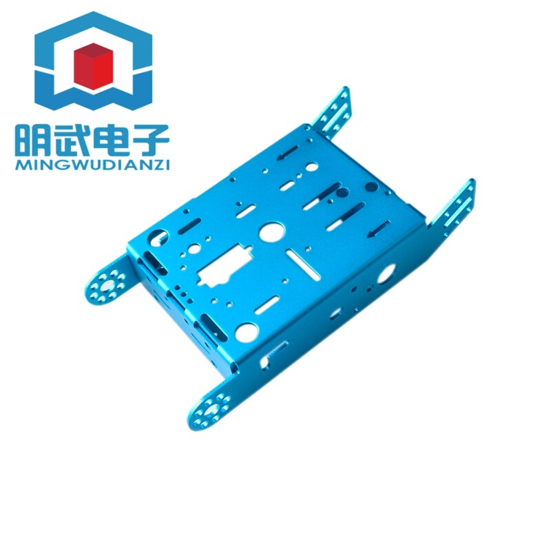 Aluminium Car Robot Auto Slimme Auto Chassis Legering Chassis Aluminium Robot