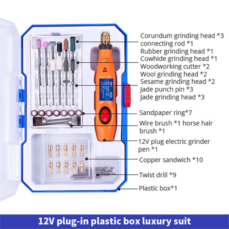 Multifunctional electric drill polishing machine engraving pen electric rotating tool 2 in 1 electric drill electric tool set: type 4