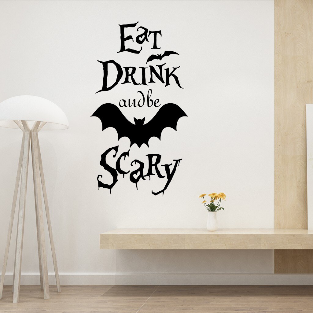 Gothic Wallpaper Halloween Wall Stickers Decor Halloween Wall Sticker Home DIY Decals For Door And Window Home Decoration