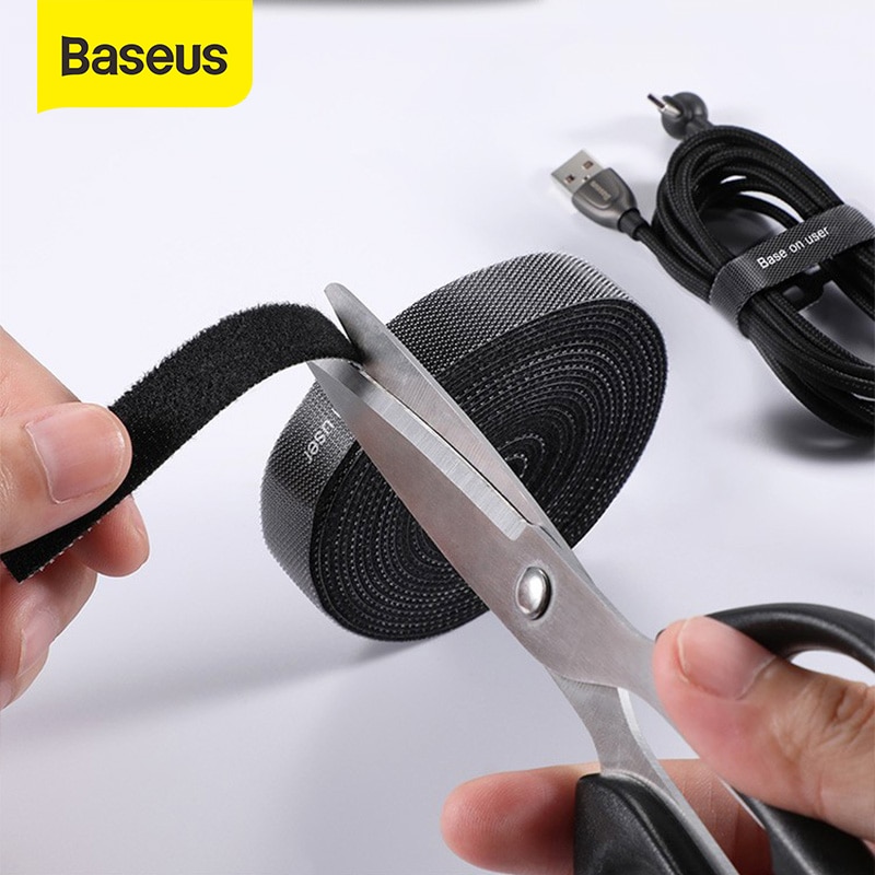 Baseus Cable Organizer Wire Winder Clip Earphone Holder Mouse Cord Protector HDMI Cable Management For iPhone Samsung USB Cable