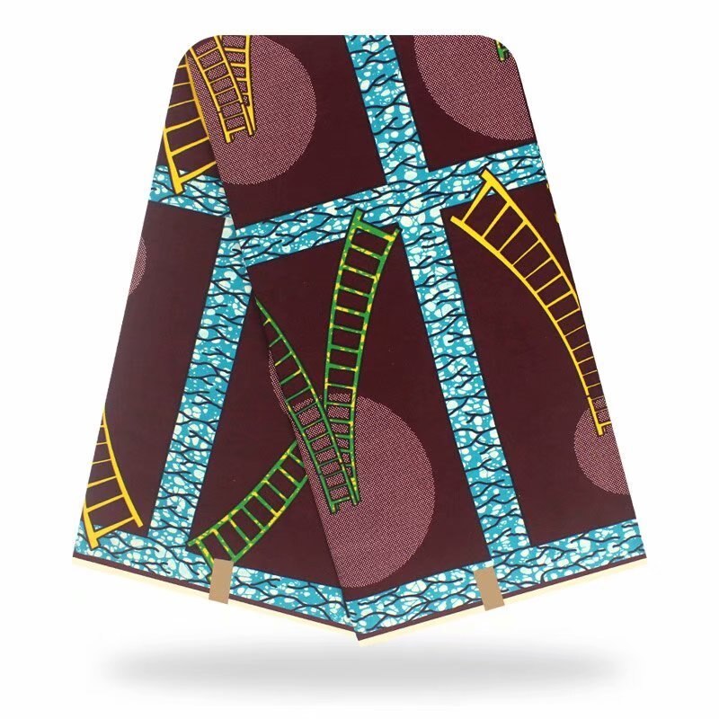 Arriva 100% Cotton African Wax Ghana Wax Fabric Angola Wax printing 6Yards/Piece For Clothes
