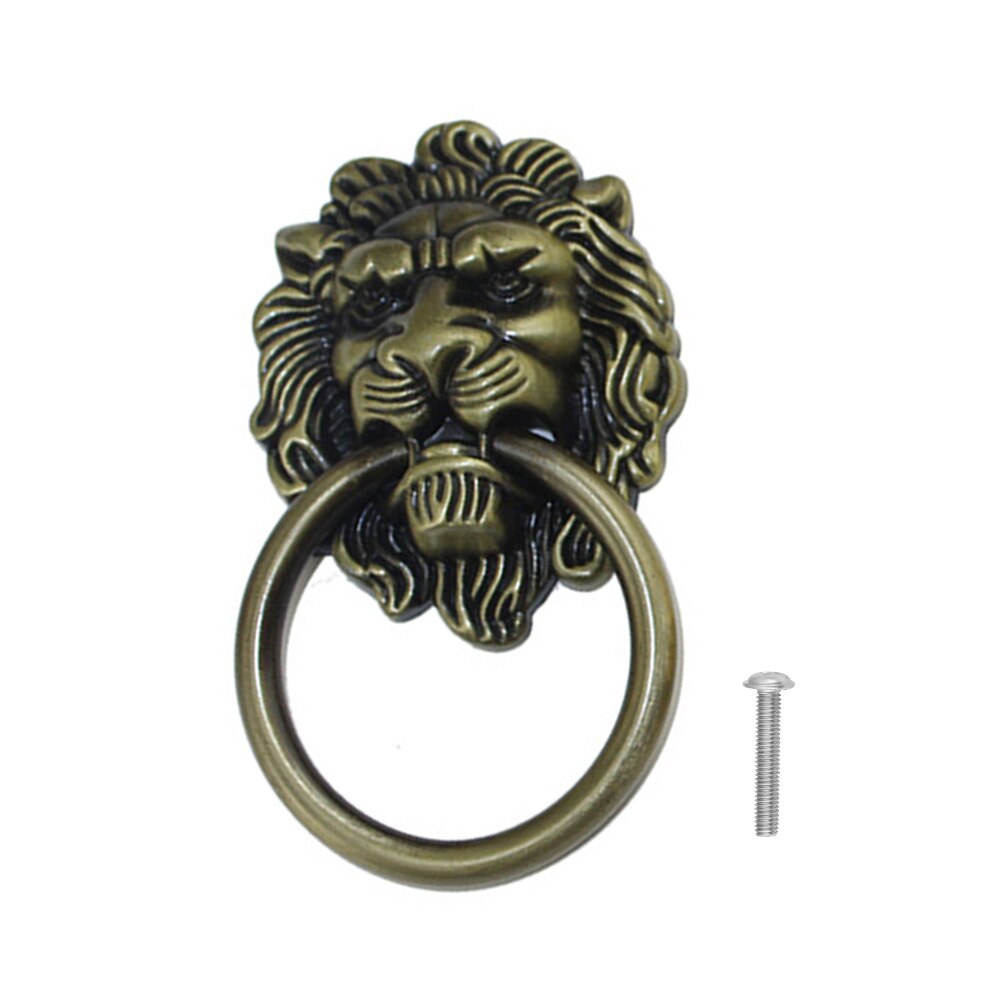 Tirador de puerta de muebles con cabeza de dragón, pomo de aleación de Zinc, Estilo Vintage, para cajón de vestidor, 32x47mm: Type 3