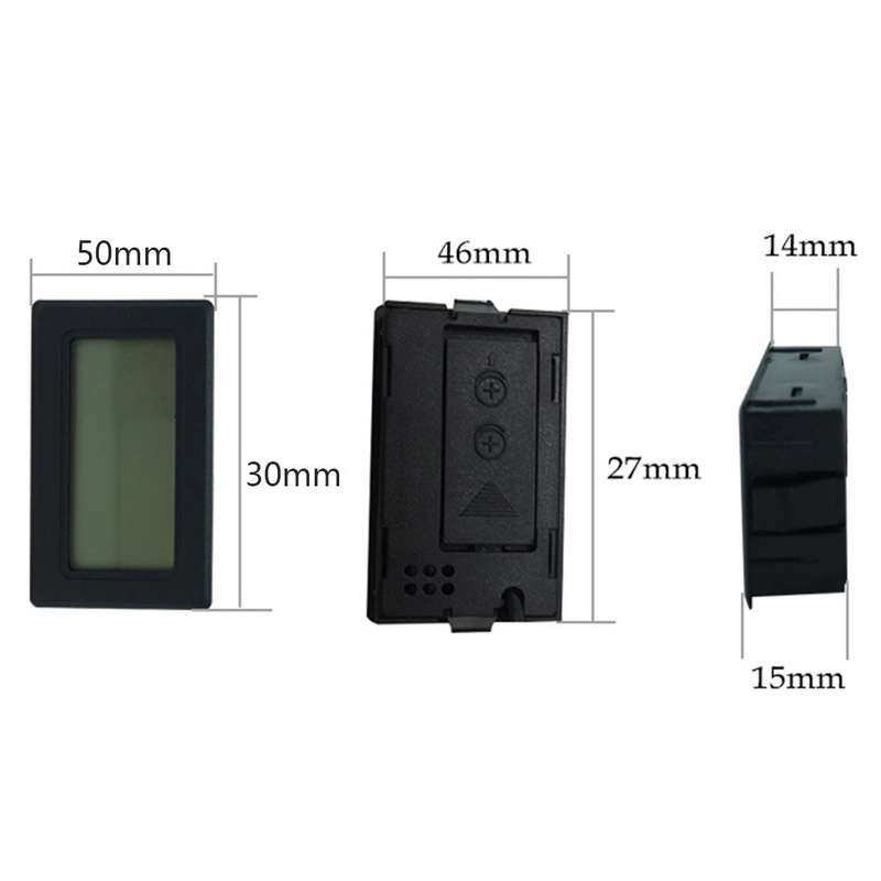 Mini digital lcd indendørs praktisk temperatursensor fugtighedsmåler termometer hygrometer bærbar måler 1pc