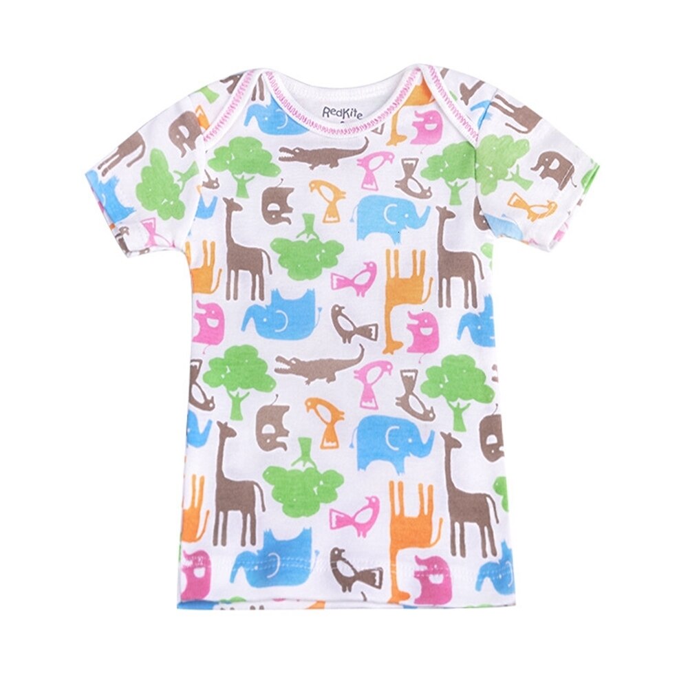 Gedruckt muster Umschlag kragen kurzarm T shirt t shirt Kinder Kurzarm T-shirt Baby Sommer Oansatz Casual T hemd