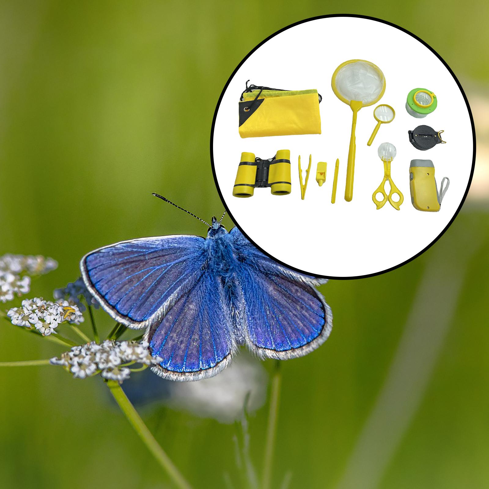 Plastic Bug Catcher Kit Viewing Compass Insect Catching Telescope Science Insect Clip 11 Pieces Outdoor Adventure for Adventure