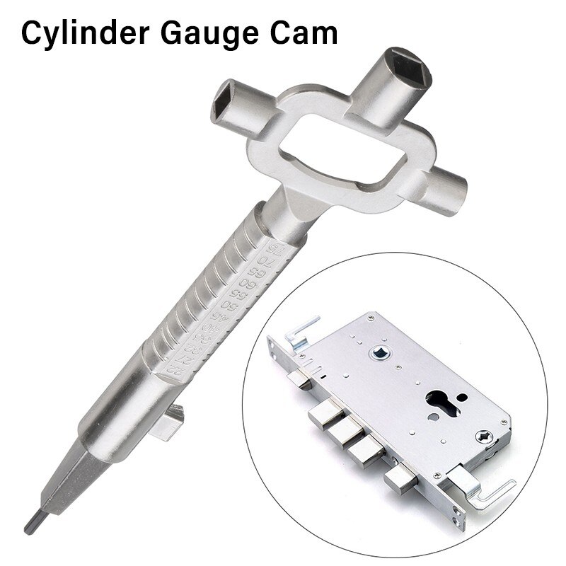 Multi-function Lock Body Sliding Rod Measurement Repair Wrench Universal Wrench Locksmith Repair Tools