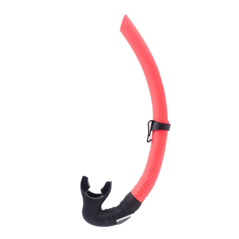 Tubo de respiración, boquilla de silicona Flexible, para buceo, equipo de esnórquel, natación y buceo: Naranja