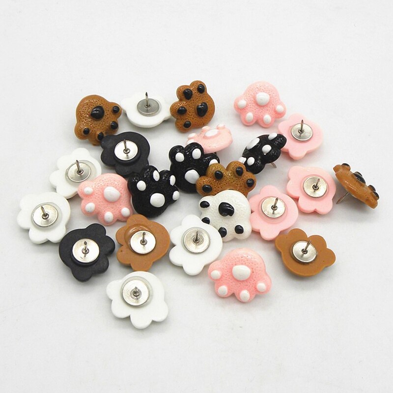 Tablero de corcho de 25 uds, bonitos tableros de chinchetas, clavos de tachuelas de plástico decorativos, Pin de pared de fotos para oficina