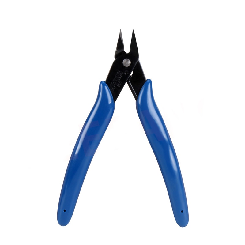 Handgereedschap praktische elektrische draadknippers draadstripper zijkniptangen vlakke tangen minitangen handgereedschap: Blauw