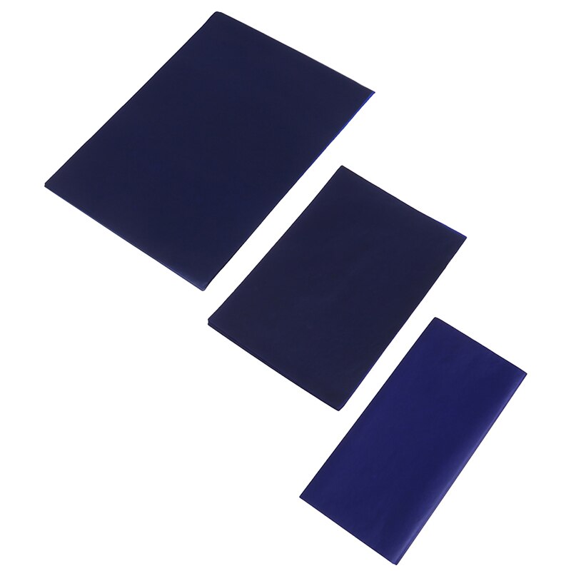 50 Sheets Carbon Paper 16K/32K/48K Blue Double Sided Carbon Copier Stencil Transfer Paper Stationery Paper Office Supplies