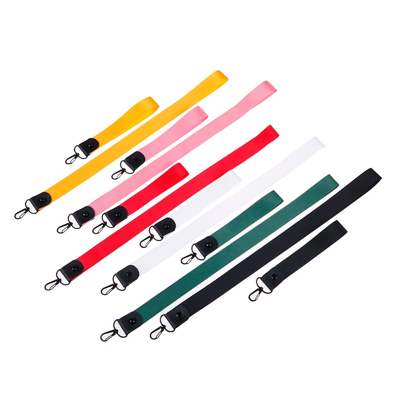 1 Pcs Einfarbig keychain Tag Lanyard Ausweis Pass Neck Strap Handy Straps Abzeichen Halter DIY Hängen Seil