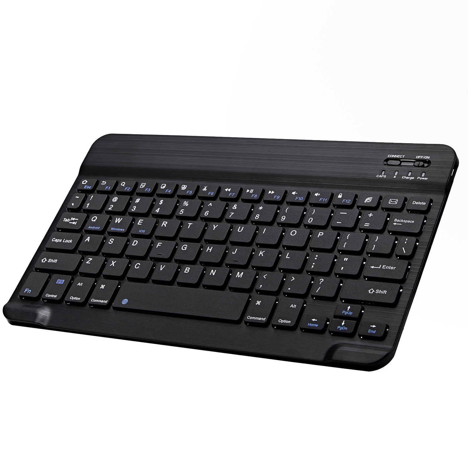 10 inch Slim Mini Bluetooth Keyboard and Mouse For Android iphone Tablet Wireless Keyboard For iPad IOS Phone Russian Spanish: Black Keyboard