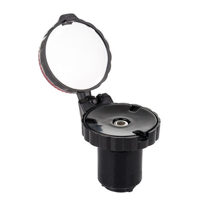 Bike Rear View Mirror Bike Handlebar 360° Rotatable Road Mountain Durable Warning Light Cycling Mirror Equipments: 02