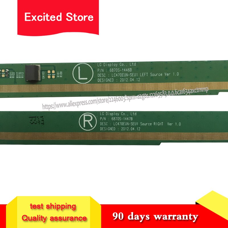 Originele 1Pair/2Pcs LC470EUN-SEUN 6870S-1446B 6870S-1447B Lcd Panel Pcb Deel