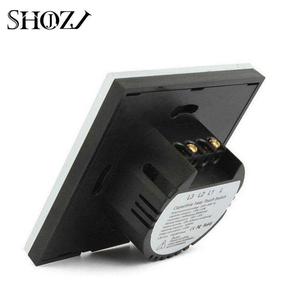 Smart Touch Switch RF 433 Remote Control Wall Switch 1/2/3 Gang Light Switch for Home and Hotel
