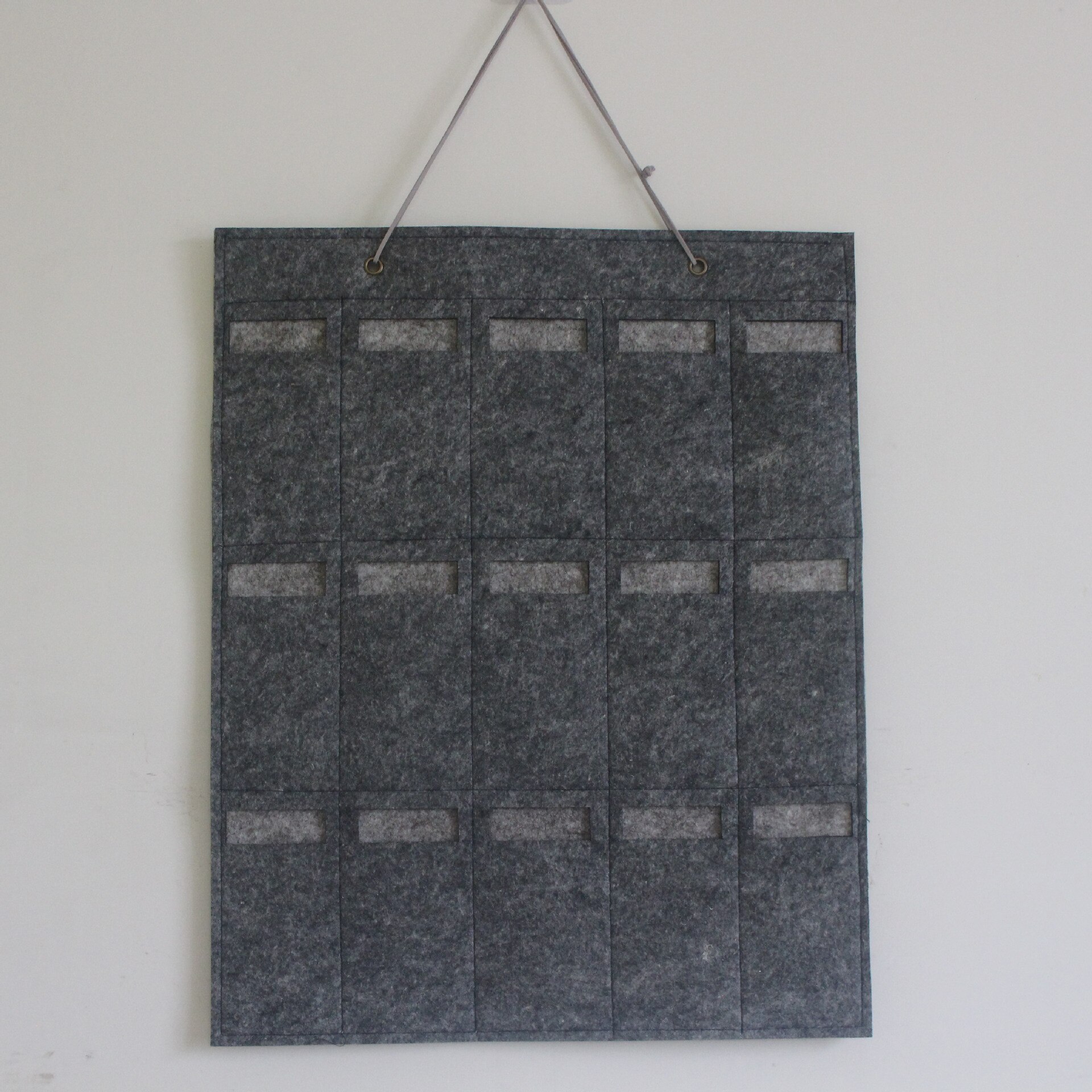Brille solbriller container arrangør oppbevaring display vegghengende veske lomme stativ arrangør holder for briller oppbevaring: B grå