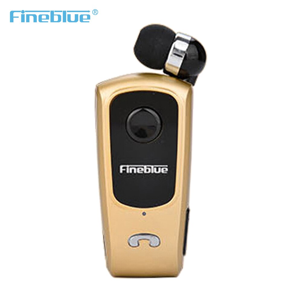 Original FineBlue F920 Versenkbare Drahtlose Bluetooth Headset Kopfhörer Freihändiger Stereo Kopfhörer Clip Mic Anruf Tragbaren: No box Golden