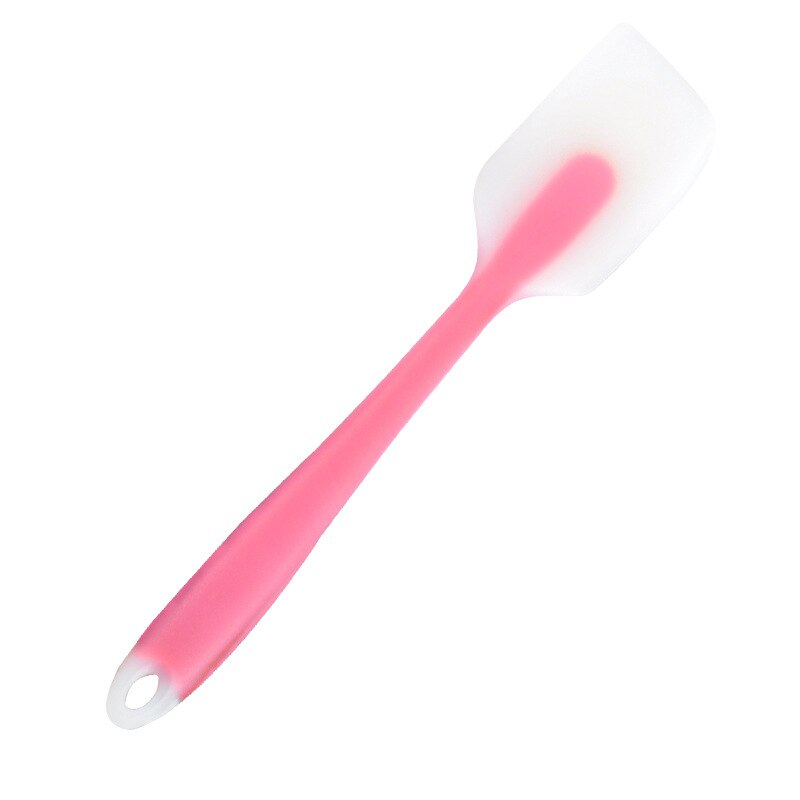 Spatule en silicone souple, pelle en caoutchouc antiadhésif, grattoir à gâteau, outil de cuisson de beurre de alimentaire, outils de boulangerie couleur: red L