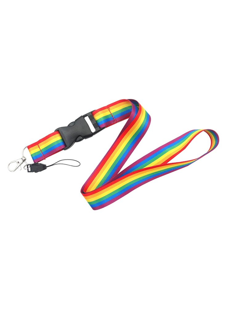 Regenbogen Homosexuell Stolz praktisch Riemen Hals Lanyards mit schnell Freisetzung Schnalle für Schlüssel Ich würde Karte praktisch USB Halfter hängen Seil