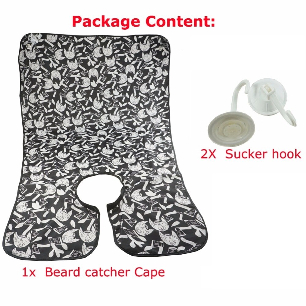 Mannen schort baard scheerschort slabber trimmer gezicht geschoren haar schort voor mannen waterdichte schort badkamerproducten retro scheerdoek: Default Title