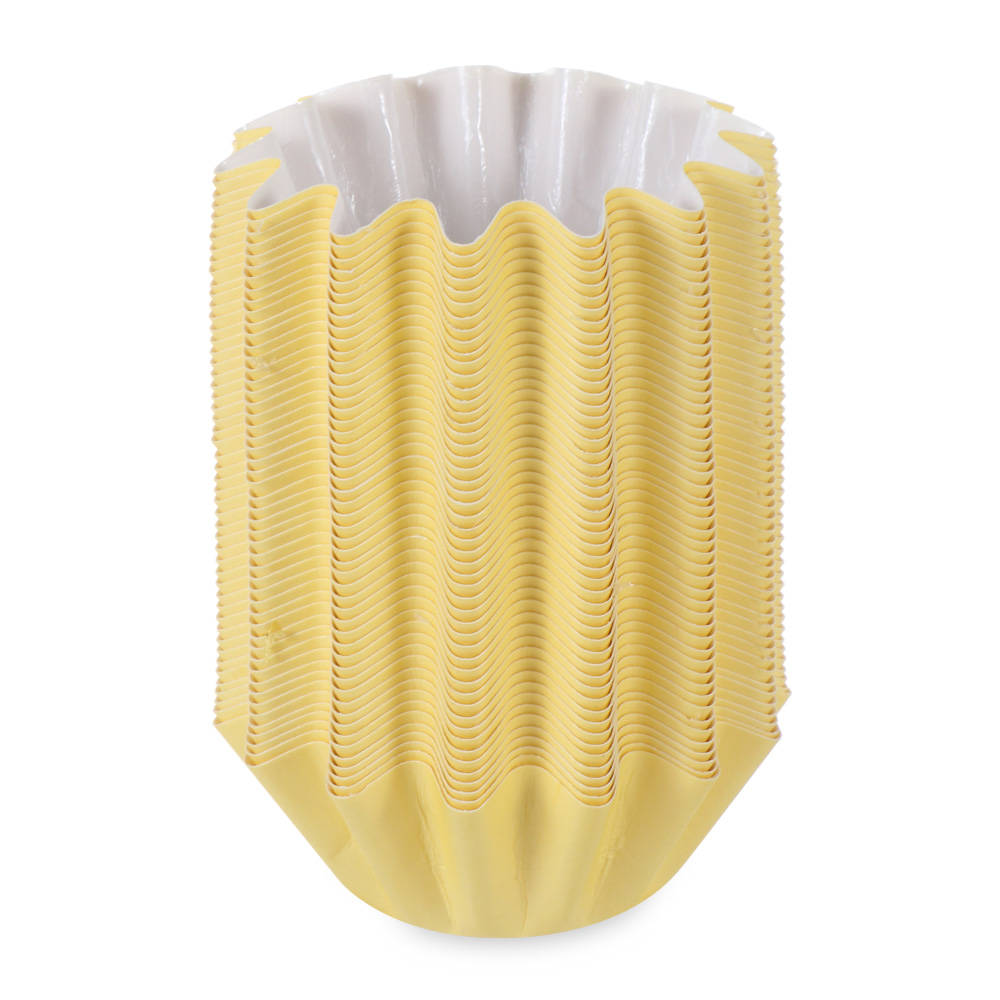 Bandeja para vela de cera a prueba de fugas, calentador multifunción de fusión, forros reutilizables y duraderos, 50 Uds., novedad: Yellow