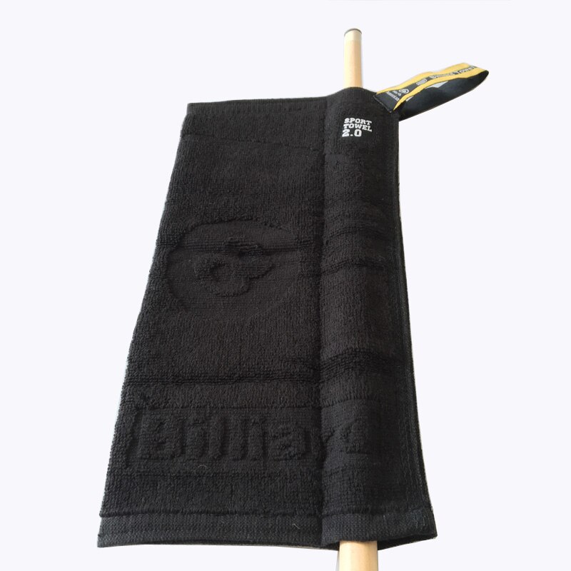 1pc black 8 Deluxe Billiard Towel Cleaning Cloth Snooker Cue Polisher Pool Cue Rod wiping Cloth