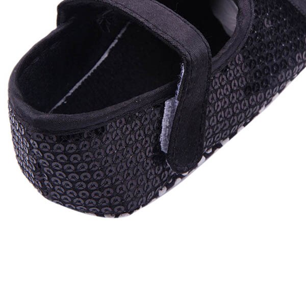 Söt baby flicka bowknot bling paljettskor spädbarn prewalker toddler skor