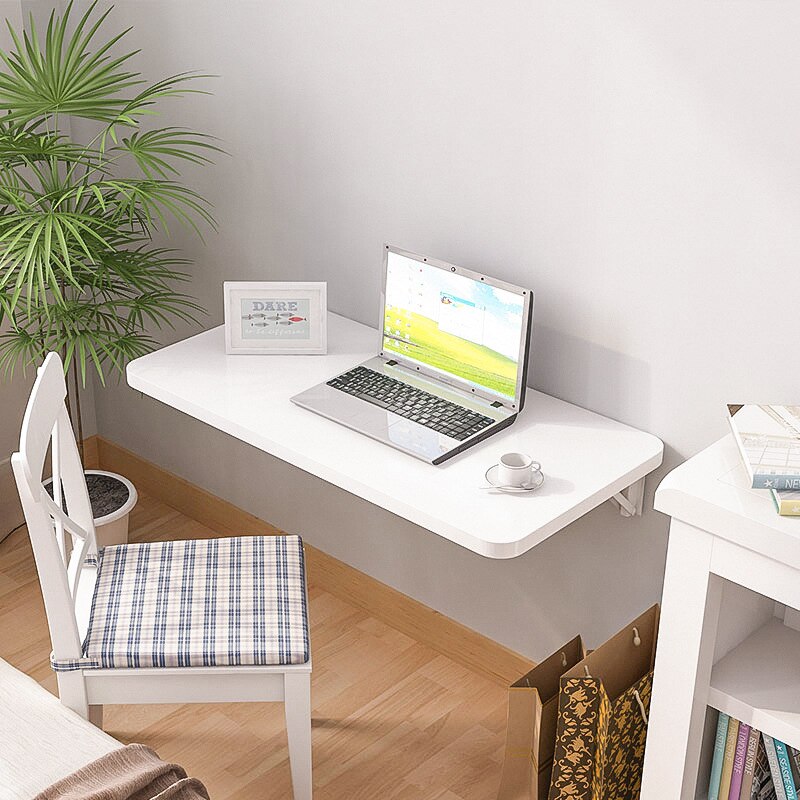 Folding table computer table table invisible wall hanging wall small apartment against wall kitchen table home