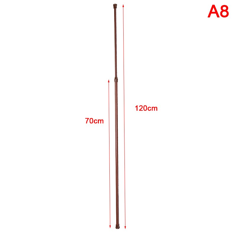 Multifunction Adjustable Bathroom Shower Curtain Rods Metal Voile Extendable Rod: A8