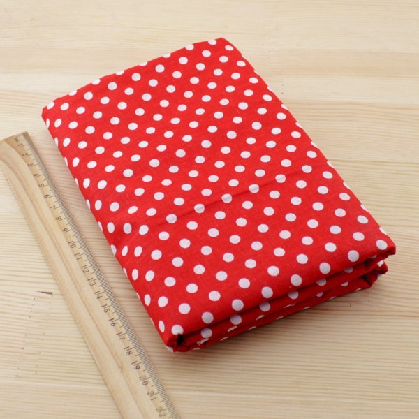 7pcs Red Cotton Patchwork Fabric Bundle For DIY Sewing Textiles Tilda Doll Cloth Quilting Tissue 50cmx50cm