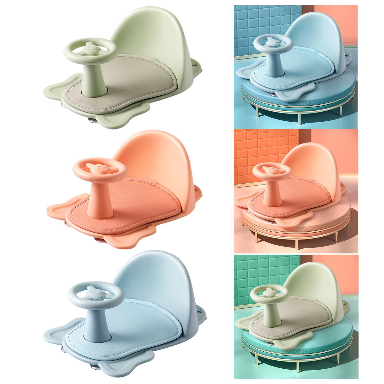 Asiento de bañera para bebé, silla de baño con respaldo, silla de bañera antideslizante con ventosa, asiento de ducha para sentarse, seguridad para el baño del bebé