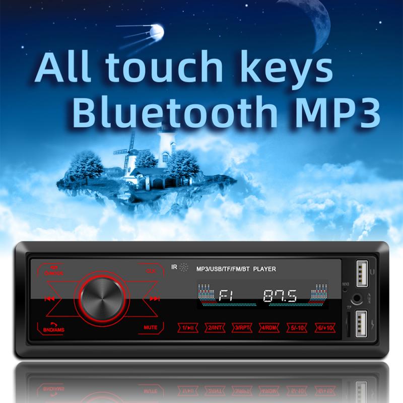 Bluetooth Car Stereo Audio Radio MP3 Player Single 1 Din USB AUX-in Head Unit UK US Vintage Car Classic Stereo Audio FM