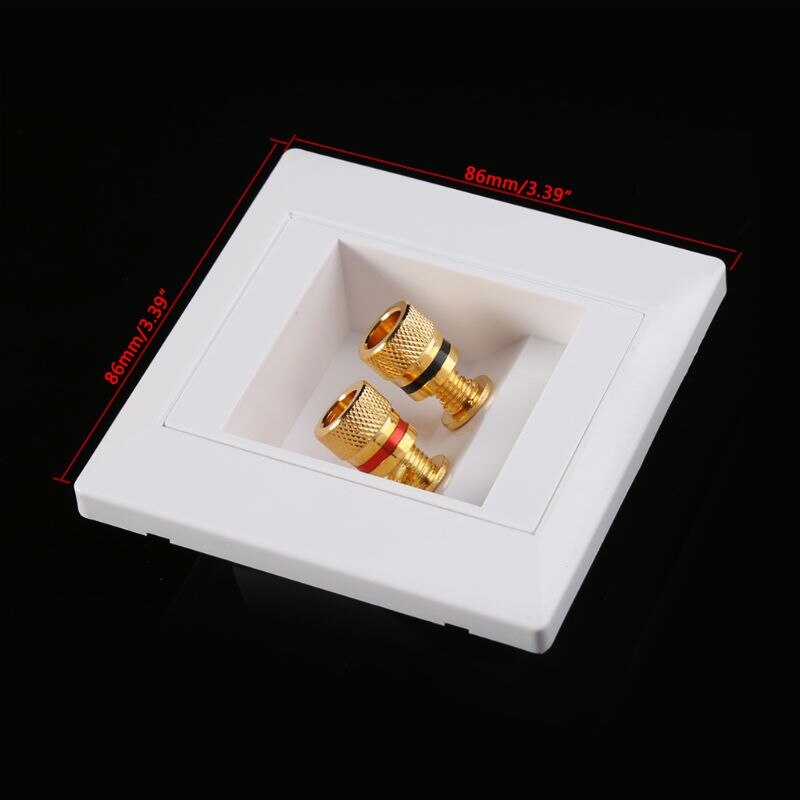 Wall Socket Audio Video Panel Speaker Junction Box Power Outlet
