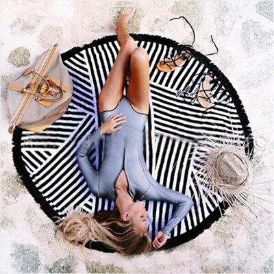 Summer Large Printed Round Beach Towels Tassel Circle Beach Towel Serviette De Plage: 9